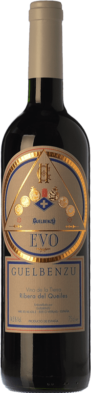 22,95 € Free Shipping | Red Wine Guelbenzu Evo Crianza — Aged I.G.P. Vino de la Tierra Ribera del Queiles Aragon Spain Tempranillo, Merlot, Cabernet Sauvignon Bottle 75 cl