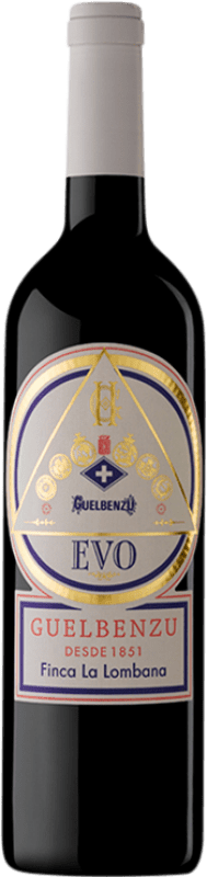 18,95 € 免费送货 | 红葡萄酒 Guelbenzu Evo Crianza — 陈酿 I.G.P. Vino de la Tierra Ribera del Queiles 阿拉贡 西班牙 Tempranillo — 丹魄, Merlot — 梅洛, Cabernet Sauvignon — 赤霞珠 75 cl