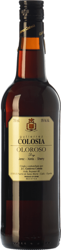 23,95 € 免费送货 | 强化酒 Gutiérrez Colosía Oloroso D.O. Manzanilla-Sanlúcar de Barrameda 安达卢西亚 西班牙 Palomino Fino 瓶子 75 cl