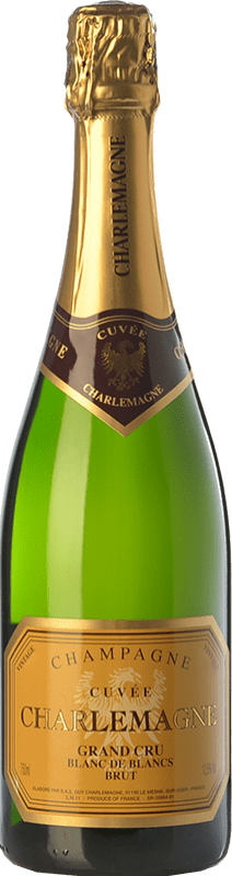 53,95 € 送料無料 | 白のスパークリングワイン Guy Charlemagne Grand Cru, Cuvée グラン・レセルバ A.O.C. Champagne シャンパン フランス Chardonnay — シャルドネ 75 cl