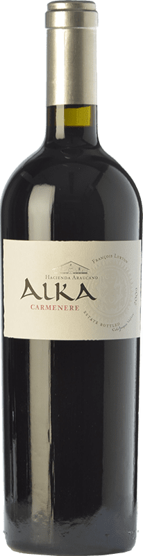 68,95 € Free Shipping | Red wine Araucano Alka Crianza I.G. Valle de Colchagua Colchagua Valley Chile Carmenère Bottle 75 cl