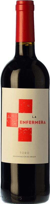 7,95 € Kostenloser Versand | Rotwein Terra d'Uro La Enfermera Jung D.O. Toro Kastilien und León Spanien Tempranillo Flasche 75 cl