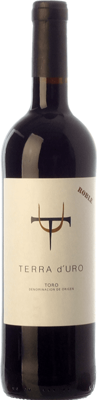 9,95 € Spedizione Gratuita | Vino Rosso Terra d'Uro Rovere D.O. Toro Castilla y León Spagna Tinta de Toro Bottiglia 75 cl