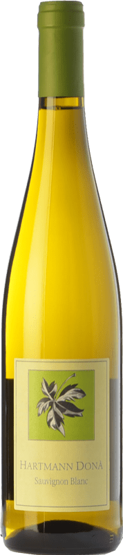 18,95 € Envio grátis | Vinho branco Hartmann Donà D.O.C. Alto Adige Trentino-Alto Adige Itália Sauvignon Garrafa 75 cl