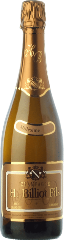 54,95 € Envio grátis | Espumante Branco Henri Billiot Brut — Bruto Grand Cru, Millésimé Grande Reserva A.O.C. Champagne Champagne França Pinot Noir, Chardonnay 75 cl