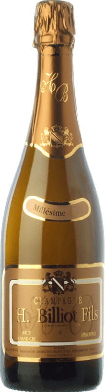 54,95 € Free Shipping | White sparkling Henri Billiot Millésimé Grand Cru Brut Grand Reserve A.O.C. Champagne Champagne France Pinot Black, Chardonnay Bottle 75 cl