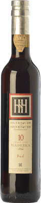 29,95 € 免费送货 | 强化酒 Henriques & Henriques 10 I.G. Madeira 马德拉 葡萄牙 Boal 瓶子 Medium 50 cl