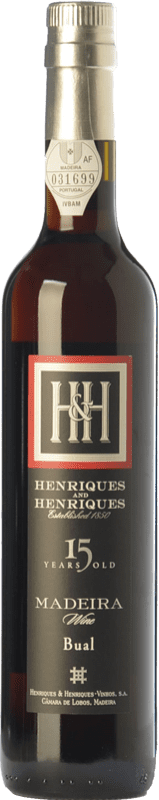 53,95 € Free Shipping | Fortified wine H&H Henriques & Henriques 15 I.G. Madeira Madeira Portugal Boal Medium Bottle 50 cl