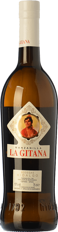 9,95 € Envío gratis | Vino Generoso Fortificado La Gitana D.O. Manzanilla-Sanlúcar de Barrameda Andalucía España Palomino Fino Botella 75 cl