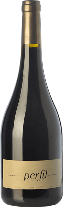 36,95 € Free Shipping | Red wine Hornillos Ballesteros Perfil de Mibal Aged D.O. Ribera del Duero Castilla y León Spain Tempranillo Bottle 75 cl