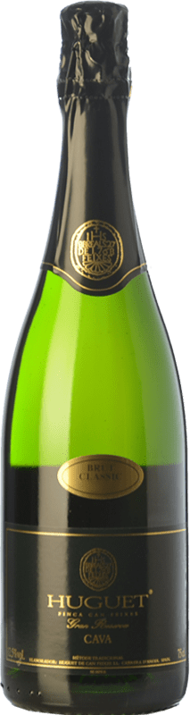 25,95 € 免费送货 | 白起泡酒 Huguet de Can Feixes Brut — 起泡酒 干型 经典 特级珍藏 D.O. Cava 加泰罗尼亚 西班牙 Pinot Noir — 黑皮诺, Macabeo — 马卡贝奥, Parellada — 帕雷利亚达 瓶装 75 cl