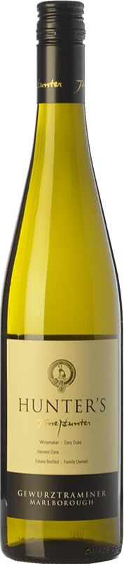 19,95 € Envio grátis | Vinho branco Hunter's I.G. Marlborough Marlborough Nova Zelândia Gewürztraminer Garrafa 75 cl