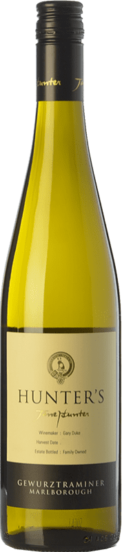 19,95 € Spedizione Gratuita | Vino bianco Hunter's I.G. Marlborough Marlborough Nuova Zelanda Gewürztraminer Bottiglia 75 cl