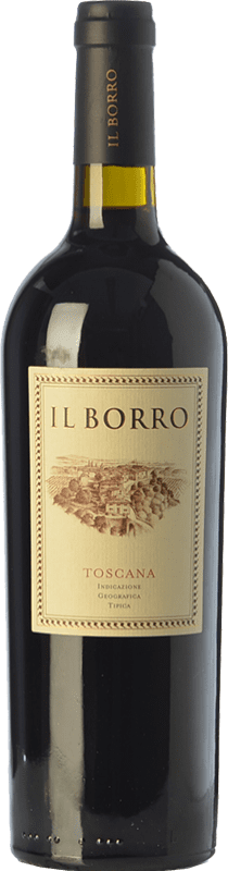 58,95 € Бесплатная доставка | Красное вино Il Borro I.G.T. Toscana Тоскана Италия Merlot, Syrah, Cabernet Sauvignon, Petit Verdot бутылка 75 cl