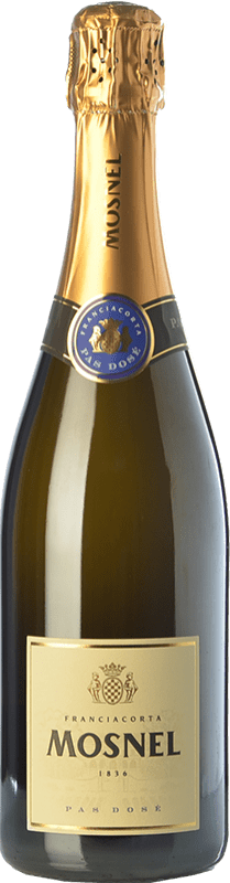 31,95 € Envío gratis | Espumoso blanco Il Mosnel Pas Dosé D.O.C.G. Franciacorta Lombardia Italia Pinot Negro, Chardonnay, Pinot Blanco Botella 75 cl