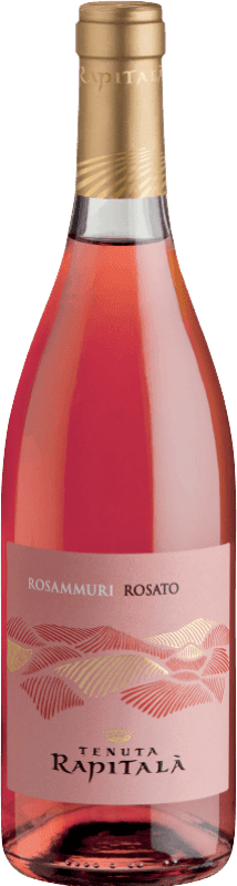 8,95 € Envio grátis | Vinho rosé Rapitalà Rosammuri Rosato I.G.T. Terre Siciliane Sicília Itália Nerello Mascalese Garrafa 75 cl