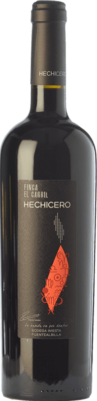 9,95 € Free Shipping | Red wine Iniesta Finca El Carril Hechicero Aged D.O. Manchuela Castilla la Mancha Spain Tempranillo, Syrah, Cabernet Sauvignon, Petit Verdot Bottle 75 cl