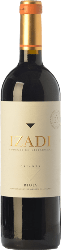 6,95 € Kostenloser Versand | Rotwein Izadi Alterung D.O.Ca. Rioja La Rioja Spanien Tempranillo Halbe Flasche 37 cl