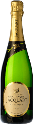 42,95 € Kostenloser Versand | Weißer Sekt Jacquart Mosaïque Brut — Herb A.O.C. Champagne Champagner Frankreich Pinot Noir — Spätburgunder, Chardonnay, Pinot Meunier — Schwarzriesling 75 cl