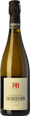 69,95 € Бесплатная доставка | Белое игристое вино Jacquesson Nº 740 Cuvée Резерва A.O.C. Champagne шампанское Франция Pinot Noir — Пино Нуар, Chardonnay — Шардоне, Pinot Meunier — Пино Менье 75 cl