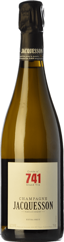 67,95 € 免费送货 | 白起泡酒 Jacquesson Cuvée 740 预订 A.O.C. Champagne 香槟酒 法国 Pinot Black, Chardonnay, Pinot Meunier 瓶子 75 cl