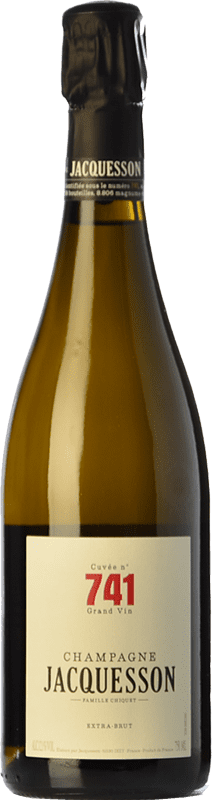 67,95 € Kostenloser Versand | Weißer Sekt Jacquesson Cuvée 740 Reserve A.O.C. Champagne Champagner Frankreich Spätburgunder, Chardonnay, Pinot Meunier Flasche 75 cl