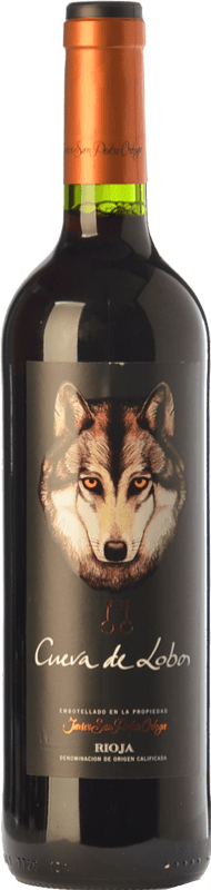 6,95 € Free Shipping | Red wine San Pedro Ortega Cueva de Lobos Aged D.O.Ca. Rioja The Rioja Spain Tempranillo Bottle 75 cl