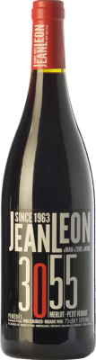14,95 € Free Shipping | Red wine Jean Leon 3055 Joven D.O. Penedès Catalonia Spain Merlot, Petit Verdot Bottle 75 cl