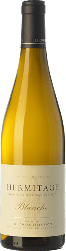 66,95 € Бесплатная доставка | Белое вино Jean-Louis Chave Blanc Blanche старения A.O.C. Hermitage Рона Франция Roussanne, Marsanne бутылка 75 cl