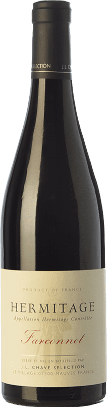 105,95 € Free Shipping | Red wine Jean-Louis Chave Farconnet Aged A.O.C. Hermitage Rhône France Syrah Bottle 75 cl