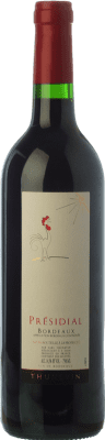 7,95 € Kostenloser Versand | Rotwein Jean-Luc Thunevin Presidial Le Coq Rouge Jung A.O.C. Bordeaux Bordeaux Frankreich Merlot, Cabernet Sauvignon, Cabernet Franc Flasche 75 cl