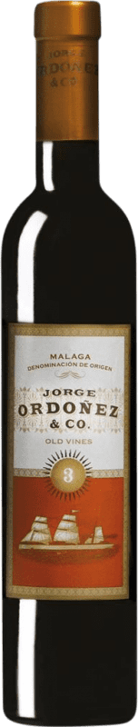 58,95 € Бесплатная доставка | Сладкое вино Jorge Ordóñez Nº 3 Viñas Viejas D.O. Sierras de Málaga Андалусия Испания Muscat of Alexandria Половина бутылки 37 cl