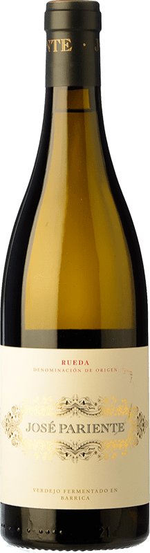 23,95 € Spedizione Gratuita | Vino Bianco José Pariente Fermentato in Botte D.O. Rueda Castilla y León Spagna Verdejo Bottiglia 75 cl