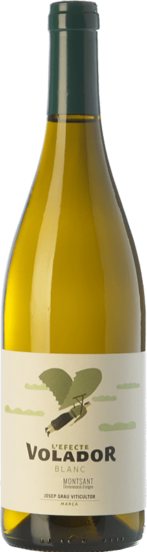 9,95 € Spedizione Gratuita | Vino bianco Josep Grau L'Efecte Volador Blanc D.O. Montsant Catalogna Spagna Viura, Grenache Bianca Bottiglia 75 cl
