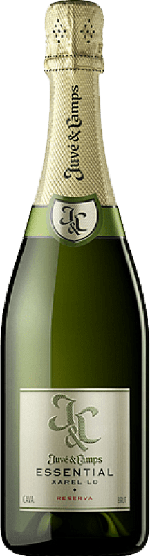 19,95 € Spedizione Gratuita | Spumante bianco Juvé y Camps Essential Brut Riserva D.O. Cava Catalogna Spagna Xarel·lo Bottiglia 75 cl