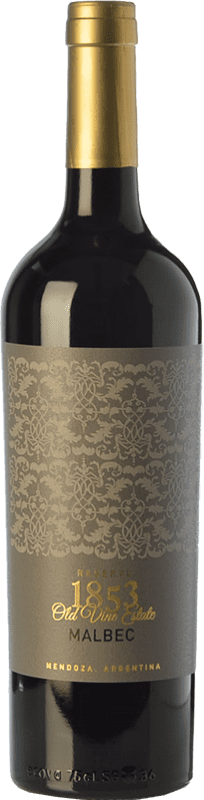 14,95 € 免费送货 | 红酒 Kauzo 1853 预订 I.G. Valle de Uco Uco谷 阿根廷 Malbec 瓶子 75 cl