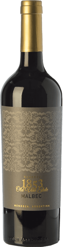 14,95 € 免费送货 | 红酒 Kauzo 1853 Reserve 预订 I.G. Valle de Uco Uco谷 阿根廷 Malbec 瓶子 75 cl