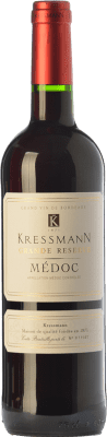 14,95 € Free Shipping | Red wine Kressmann Grande Réserve Gran Reserva A.O.C. Médoc Bordeaux France Merlot, Cabernet Sauvignon Bottle 75 cl