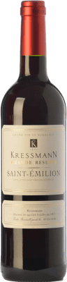 13,95 € Spedizione Gratuita | Vino rosso Kressmann Gran Riserva A.O.C. Saint-Émilion bordò Francia Merlot, Cabernet Sauvignon, Cabernet Franc Bottiglia 75 cl