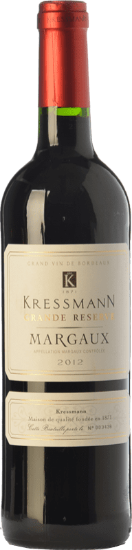 24,95 € Free Shipping | Red Wine Kressmann Grand Reserve — Long Barrel-Aged A.O.C. Margaux Bordeaux France Merlot, Cabernet Sauvignon, Petit Verdot Bottle 75 cl