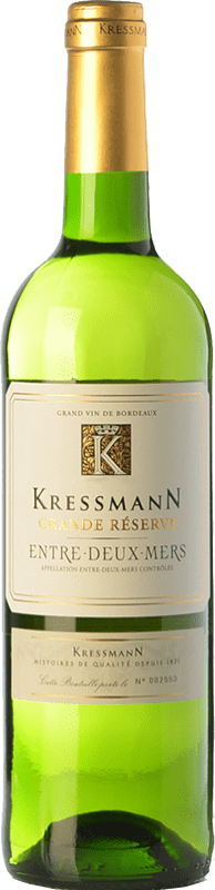 6,95 € Envío gratis | Vino blanco Kressmann Grande Réserve A.O.C. Entre-deux-Mers Burdeos Francia Sauvignon Blanca, Sémillon, Muscadelle Botella 75 cl