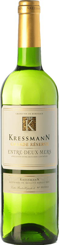 6,95 € Free Shipping | White Wine Kressmann Grand Reserve — Long Barrel-Aged A.O.C. Entre-deux-Mers Bordeaux France Sémillon, Muscadelle, Sauvignon Bottle 75 cl