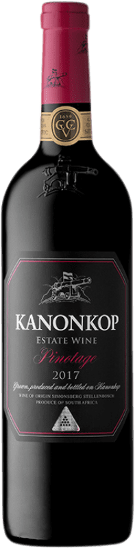 171,95 € 免费送货 | 红酒 Kanonkop Black Label I.G. Stellenbosch Coastal Region 南非 Pinotage 瓶子 75 cl