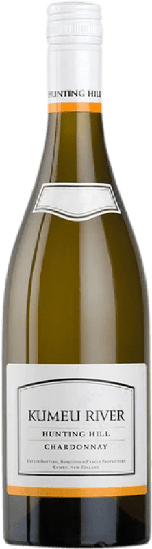 87,95 € Envio grátis | Vinho branco Kumeu River Hunting Hill Crianza I.G. Auckland Auckland Nova Zelândia Chardonnay Garrafa 75 cl