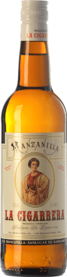 17,95 € Free Shipping | Fortified wine La Cigarrera Manzanilla Fina D.O. Manzanilla-Sanlúcar de Barrameda Andalusia Spain Palomino Fino Bottle 75 cl