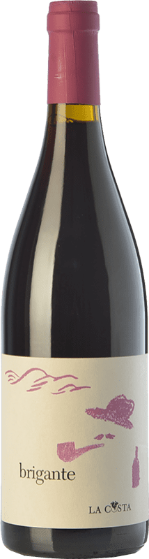 14,95 € Бесплатная доставка | Красное вино La Costa Brigante Rosso I.G.T. Terre Lariane Ломбардии Италия Merlot, Pinot Black бутылка 75 cl