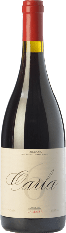 124,95 € Free Shipping | Red wine La Massa Carla 6 I.G.T. Toscana Tuscany Italy Sangiovese Bottle 75 cl