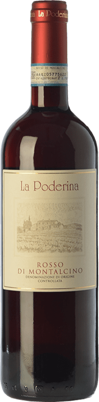 16,95 € 送料無料 | 赤ワイン La Poderina D.O.C. Rosso di Montalcino トスカーナ イタリア Sangiovese ボトル 75 cl
