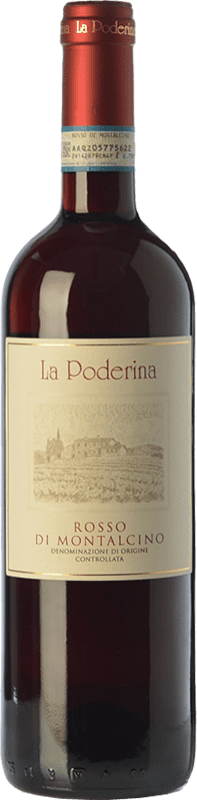 17,95 € Spedizione Gratuita | Vino Rosso La Poderina D.O.C. Rosso di Montalcino Toscana Italia Sangiovese 75 cl
