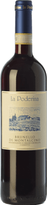 49,95 € Spedizione Gratuita | Vino rosso La Poderina D.O.C.G. Brunello di Montalcino Toscana Italia Sangiovese Bottiglia 75 cl